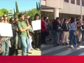 Los trabajadores de RTVE se han concentrado tanto en Torrespaña como en Prado del Rey