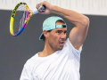 Rafa Nadal entrenando en su academia