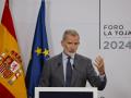 El rey Felipe VI interviene en la inauguración de la VI edición del Foro La Toja