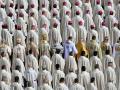 Prelates attend a holy mass for the opening of the Ordinary General Assembly of the Synod of Bishops, on October 2, 2024 at St Peter's square in The Vatican. (Photo by Alberto PIZZOLI / AFP)