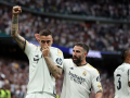 Joselu y Carvajal, durante la pasada temporada