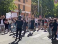 Cargas policiales contra los alumnos que se manifestaron en Murcia por la PAU