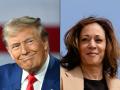 Donald Trump y Kamala Harris, candidatos presidenciales de EE.UU.