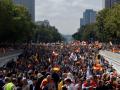 Así lucía el Paseo de la Castellana (Madrid) minutos antes de la concentración.