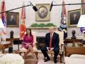 Nikki Haley junto a Donald Trump en 2018, durante su mandato como presidente de los Estados Unidos