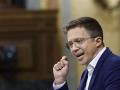 Politician Iñigo Errejon during control session in the Congress of Deputies in Madrid 09 October 2024