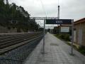 Actual estación de tren de Uxes, en Arteixo