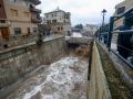 Fotografía este martes, del paso del agua en Letur (Albacete)