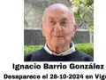 Ignacio Barrio, desaparecido en Vigo