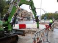 Inicio de los trabajos en la avenida de Trassierra