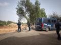 Agentes de la Policía Nacional vigilando las zonas devastadas por la DANA