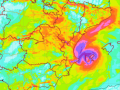 Imagen de una DANA en un mapa de meteorología