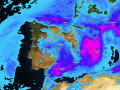 Precipitación acumulada hasta la noche del miércoles