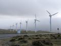 Un parque eólico situado entre los municipios de Cariño y Cedeira (La Coruña)