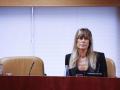 Begoña Gómez, esposa del presidente del gobierno Pedro Sánchez, en la comisión de investigación