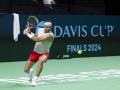 Rafa Nadal participa este sábado en un entrenamiento en el pabellón José María Martín Carpena de Málaga