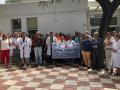 magen de archivo de una concentración de rechazo a las agresiones a profesionales de la sanidad