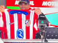 Jorge Martín, con una camiseta del Atlético de Madrid