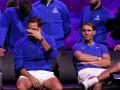 Roger Federer y Rafa Nadal se emocionan tras el que fue el último partido de la carrera profesional del suizo en la Laver Cup de 2022