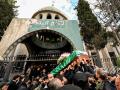 Entrada al funeral del líder de la Yihad Islámica Palestina muerto durante un ataque israelí en Siria