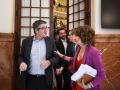 La ministra de Hacienda, María Jesús Montero, junto al portavoz del PSOE en el Congreso, Patxi López.