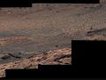 El explorador Curiosity de la NASA captó esta última imagen de un campo de brillantes rocas de azufre blanco el 11 de Octubre, antes de abandonar el canal Gediz Vallis