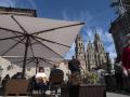 Terraza de un bar en Santiago de Compostela