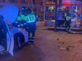 Los bomberos en el lugar del accidente