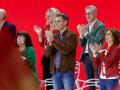 Pedro Sánchez y su nueva Ejecutiva, durante la clausura del 41º Congreso