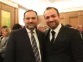 José Luis Ábalos junto a su hijo Víctor, hoy en el punto de mimra por las acusaciones de Aldama