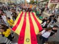 Una manifestación a favor de valenciano, en Valencia