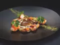 Uno de los platos del restaurante Disfrutar, en Barcelona