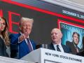 NEW YORK, NEW YORK - DECEMBER 12: President-elect Donald Trump rings the opening bell on the trading floor of the New York Stock Exchange (NYSE) on December 12, 2024 in New York City. Trump was invited to the Exchange after being named TIMEs Person of the Year for the second time.   Spencer Platt/Getty Images/AFP (Photo by SPENCER PLATT / GETTY IMAGES NORTH AMERICA / Getty Images via AFP)