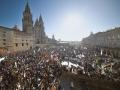 Manifestación contra Altri en Santiago de Compostela