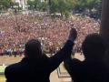 Edmundo González Urrutia y Javier Milei en el balcón de la Casa Rosada