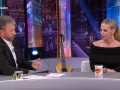 Genoveva Casanova, junto a Pablo Motos en El Hormiguero