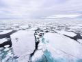 Imagen del hielo marino en el Polo Norte