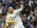 Kylian Mbappé, en el partido del Real Madrid ante Las Palmas