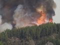 Incendio forestal en La Orotava, Tenerife