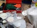 Droga incautada en la operación realizada en Rafelbuñol, Valencia