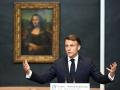 Macron presentó su proyecto para el Louvre ante la 'Gioconda'
