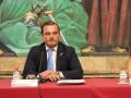 Andrés Martínez, alcalde de Peñíscola, en una imagen de archivo en la Diputación de Castellón