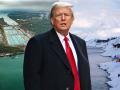 Montaje del presidente de Estados Unidos, Donald Trump, entre el canal de Panamá y Groenlandia