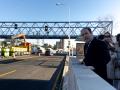 El delegado de Urbanismo, Medio Ambiente y Movilidad, Borja Carabante, visita las obras que se están ejecutando en la A-5