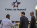 El secretario de Estado de Estados Unidos, Marco Rubio junto al administrador de la Autoridad del Canal de Panamá, Ricaurte Vásquez