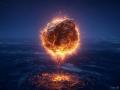 Un hipotético asteroide impacta contra la Tierra