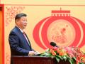 Beijing (China), 27/01/2025.- Chinese President Xi Jinping, also general secretary of the Communist Party of China (CPC) Central Committee and chairman of the Central Military Commission, delivers a speech at a high-level reception to ring in the Chinese New Year at the Great Hall of the People in Beijing, China, 27 January 2025. The CPC Central Committee and the State Council held the reception in Beijing on 27 January. EFE/EPA/XINHUA / LI XUEREN CHINA OUT / UK AND IRELAND OUT / MANDATORY CREDIT EDITORIAL USE ONLY