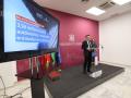 El alcalde, José María Bellido, y la presidenta del Imdeec, Blanca Torrent, presentan el Balance 2024 de ayudas del Imdeec
