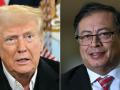 Donald Trump, presidente de EE.UU. y Gustavo Petro, presidente de Colombia