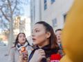La actriz Elisa Mouliaá llega a declarar a los juzgados de Plaza de Castilla